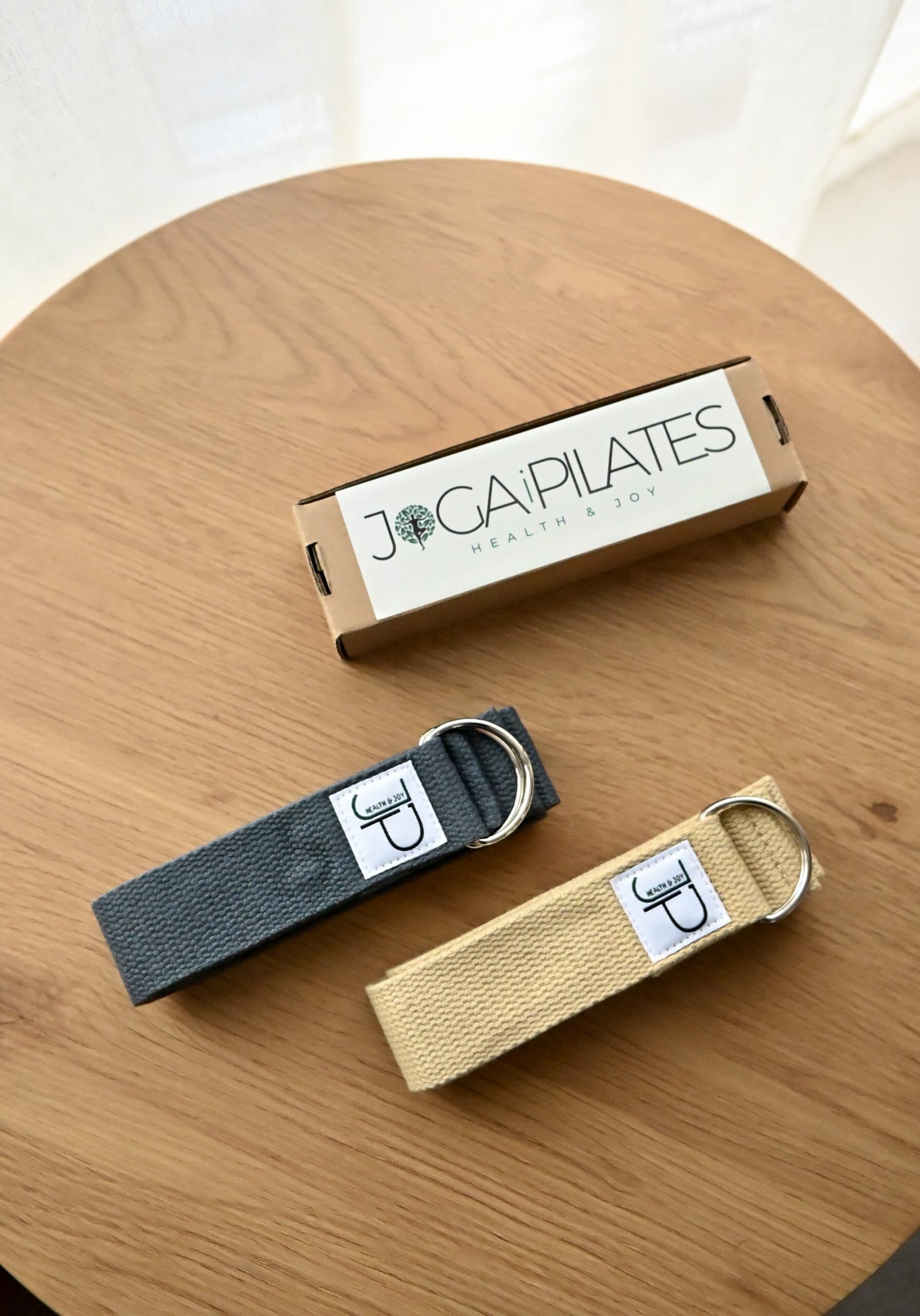 Pasek do jogi bawełna 3,5 cm - obrazek 2